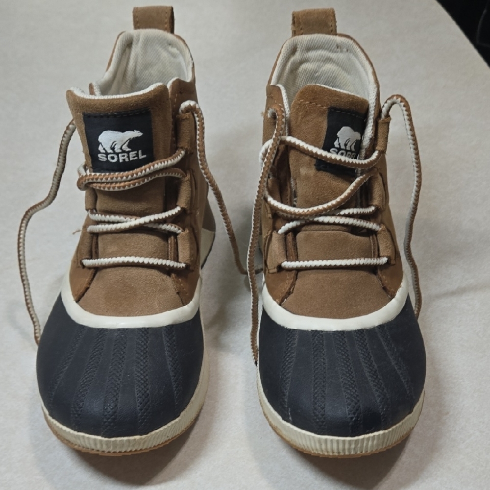 Sorel Brown and Black Waterproof Boots